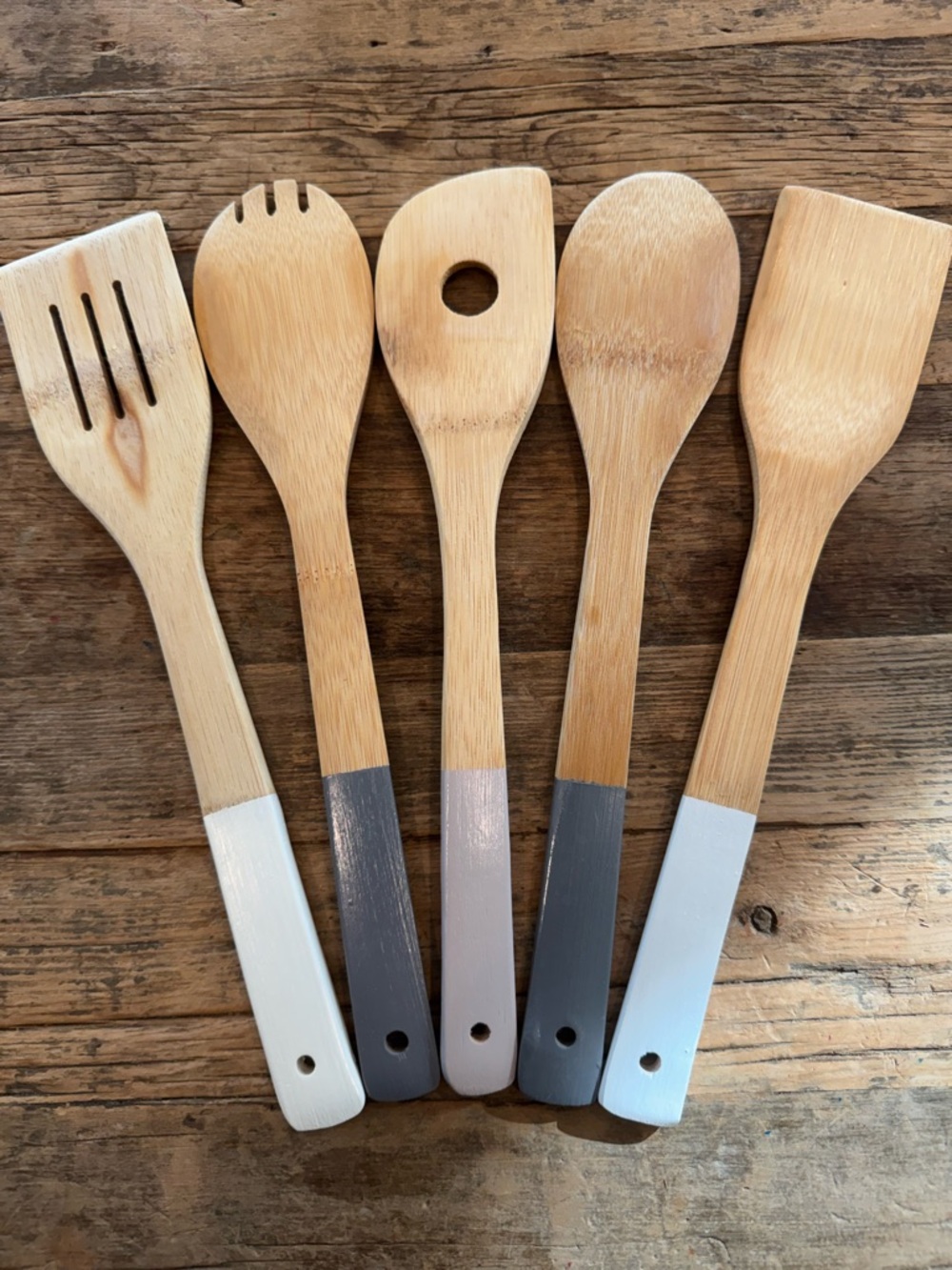 Set of 5 Wooden Kitchen Utensils